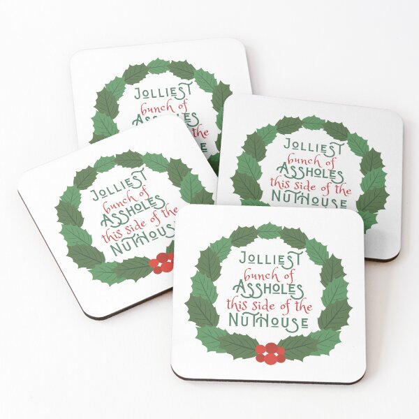 Item preview, Jolliest bunch of A-holes this side of the nuthouse - National Lampoon's Christmas Vacation in wreath designed and sold by Amandalee Jones.