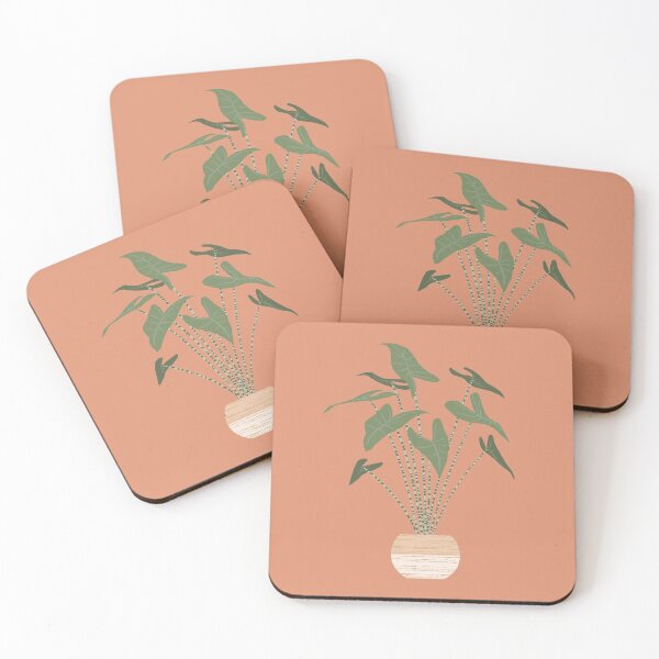 Item preview, Alocasia zebrina plant in a basket planter designed and sold by Iker Paz Studio.