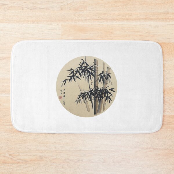Item preview, Bamboo - black on gold - round designed and sold by Birgit Moldenhauer.