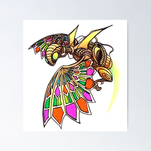 Item preview, Rocket-powered Stained Glass designed and sold by JohannesVIII.
