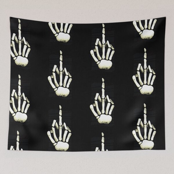 Item preview, skeleton middle finger  designed and sold by pirminio.