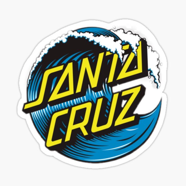 santa cruz wave Sticker