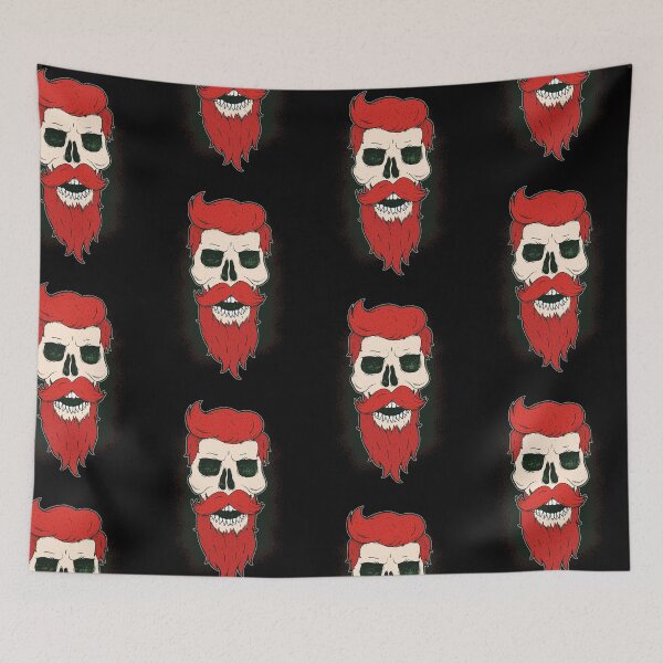 Item preview, bearded skull graphic  designed and sold by pirminio.