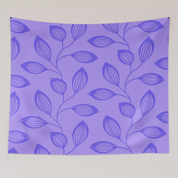 Item preview, Climbing Vine Leaves In Purple On Lilac designed and sold by taiche.