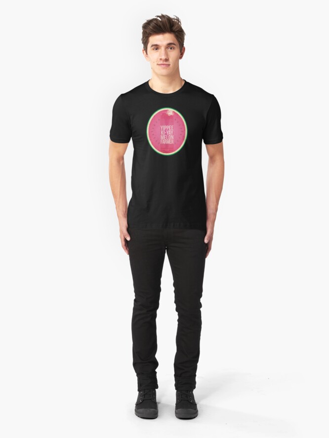 Alternate view of Die Hard Melon Farmers Slim Fit T-Shirt