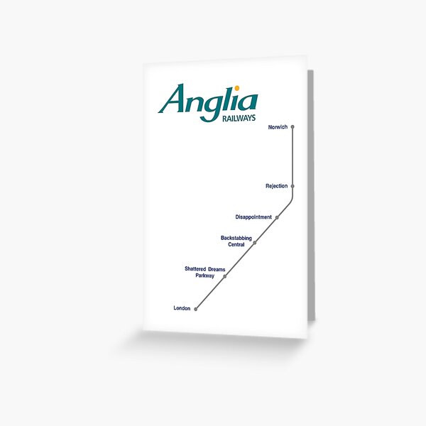 I’m Alan Partridge – Alan’s Train to London Greeting Card