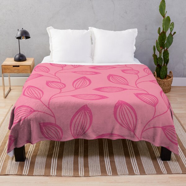 Item preview, Climbing Vine Leaves In Girly Pink On Pink designed and sold by taiche.