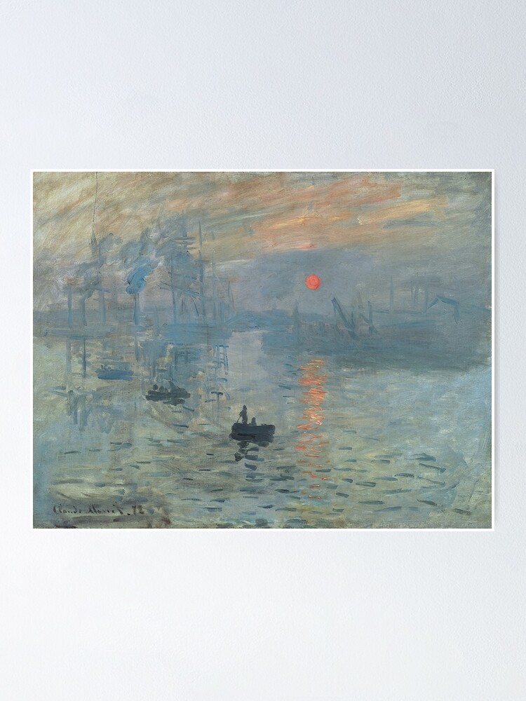 Eindruck Aufgehende Sonne 1872 Claude Monet Poster Von Psychesansamour Redbubble