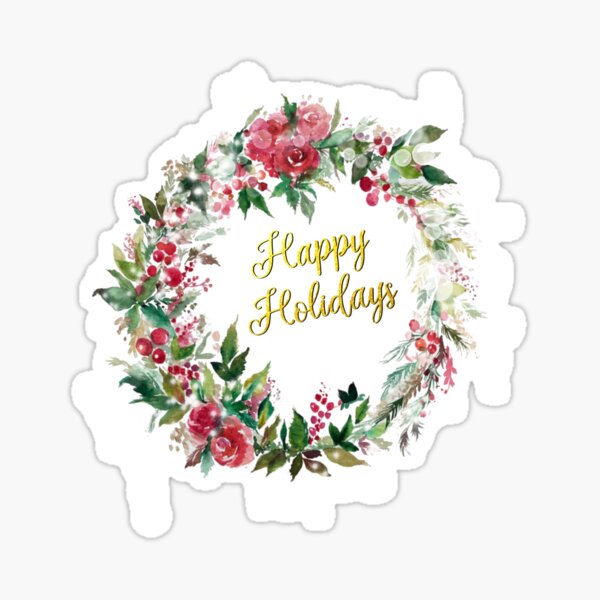 Happy Holidays Sticker