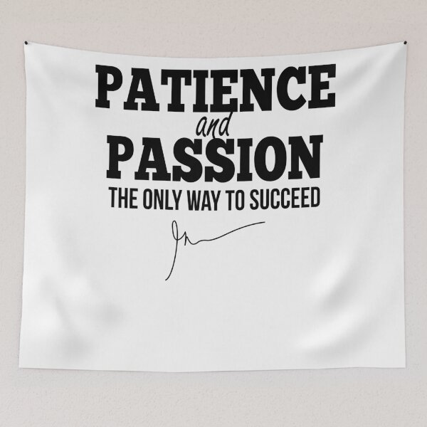 Item preview, Patience and passion (Black) | Garyvee designed and sold by Swapnil ..