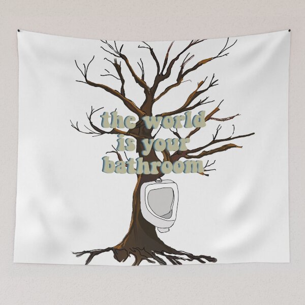 Item preview, The World is Your Bathroom designed and sold by lilydlin.
