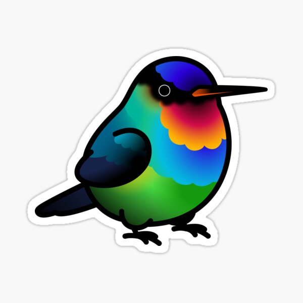 Item preview, Chubby Fiery-throated Hummingbird designed and sold by birdhism.