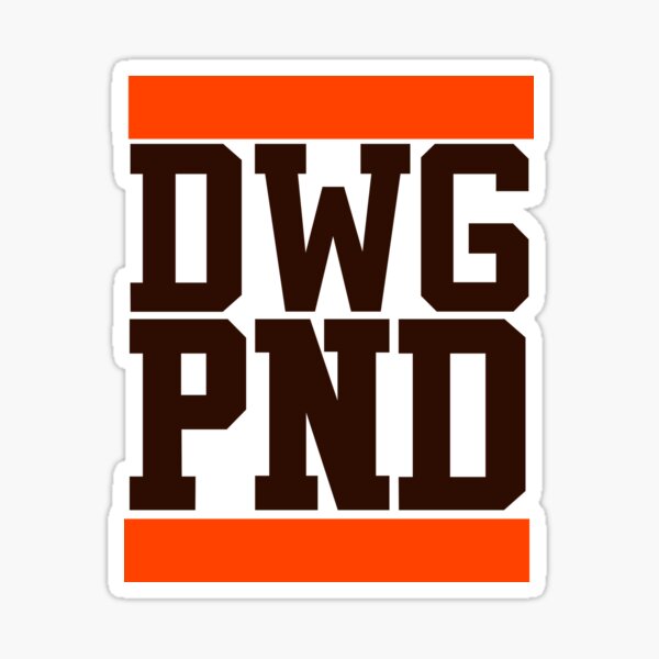 Cleveland Browns MAGNET - Dawg Pound Dog with license plate background NFL  OHIO