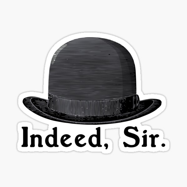 Item preview, Jeeves and Wooster Bowler Hat: "Indeed, Sir" from PG Wodehouse's Iconic Character designed and sold by wodehousefan.