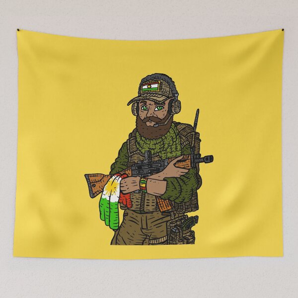 Item preview, Kurdish Peshmerga, soldier of Kurdistan. designed and sold by JJadx.
