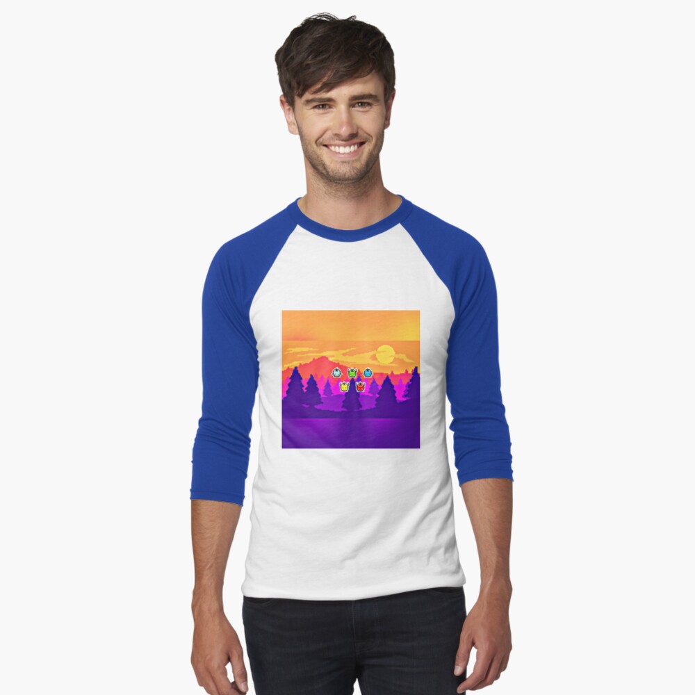 Aperçu de l'œuvre T-shirt baseball manches ¾ créée et vendue par jellyrelish.