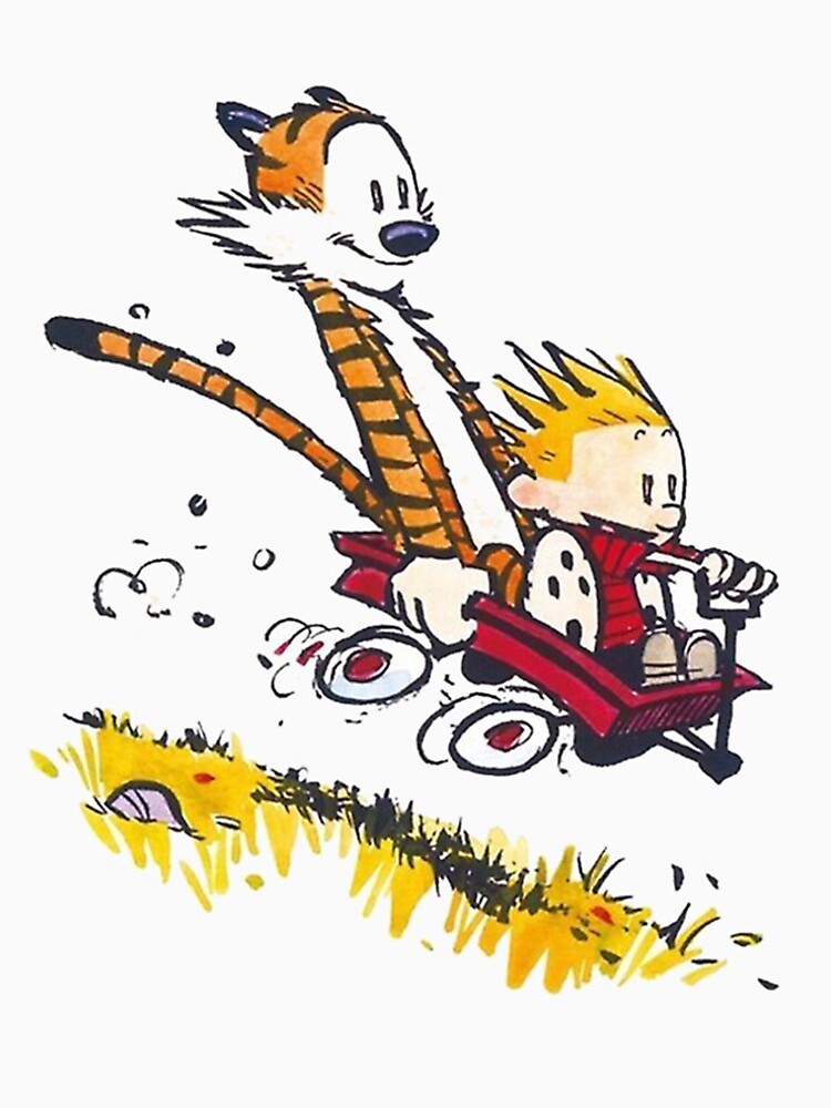 Calvin und Hobbes Glücklich T-Shirt