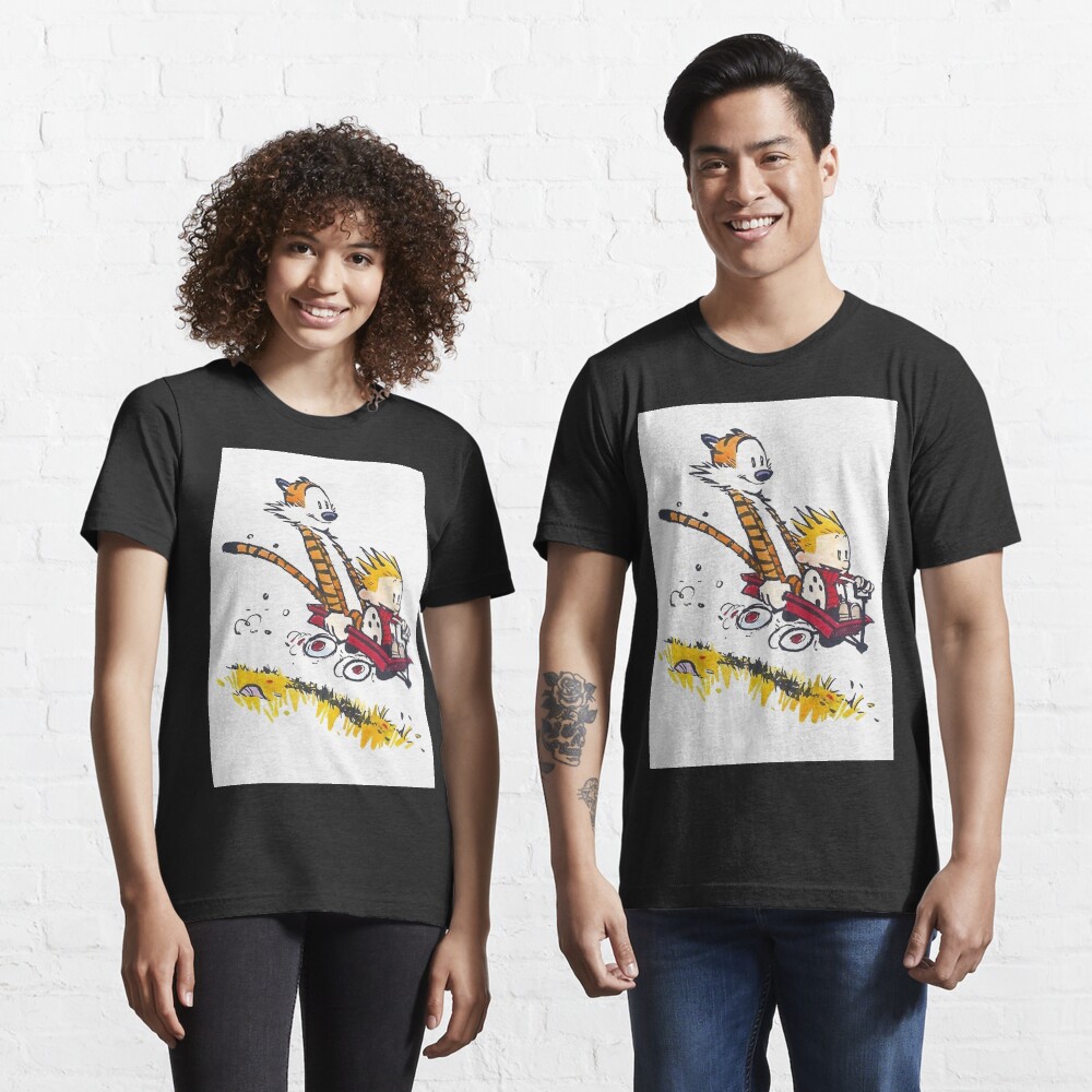 Calvin und Hobbes Glücklich T-Shirt