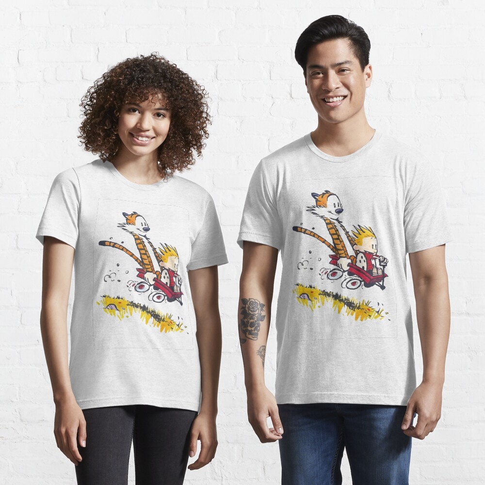 Calvin und Hobbes Glücklich T-Shirt