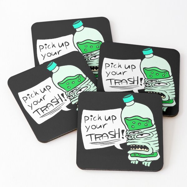 Item preview, trash monster, plastic waste. designed and sold by JJadx.