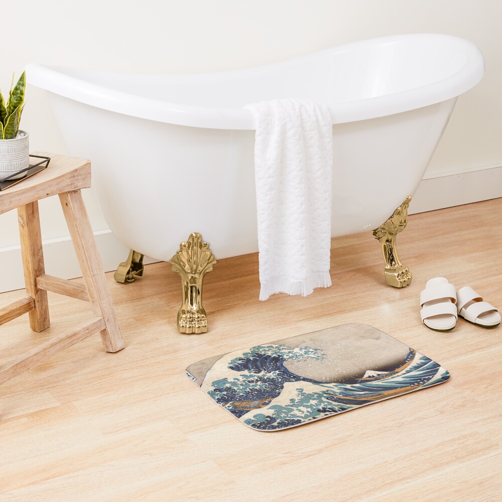 The Great Wave off Kanagawa Bath Mat