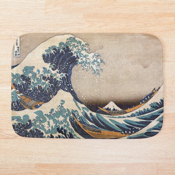 The Great Wave off Kanagawa Bath Mat