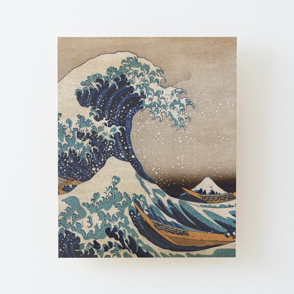The Great Wave off Kanagawa Wood Mounted Print