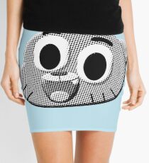 Black And White Gumball's Head Mini Skirt