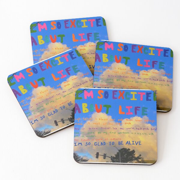 Item preview, Excited About Life designed and sold by Maddie OMalley.