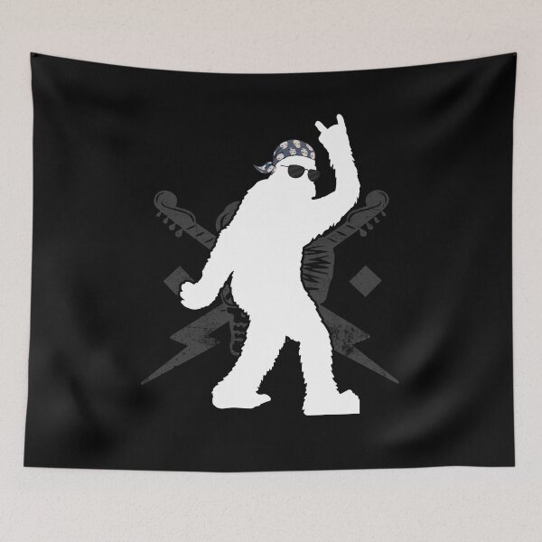 Item preview, Bigfoot Rock and Roll Music Funny Sasquatch Believers Gift designed and sold by Dressed For  Duty.