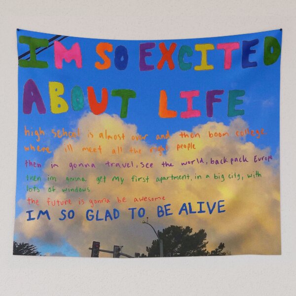 Item preview, Excited About Life designed and sold by Maddie OMalley.