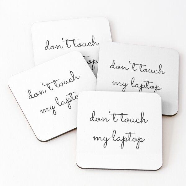 Item preview, Don't Touch My Laptop designed and sold by GothMerch.