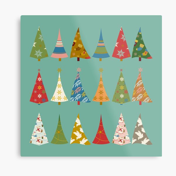 Christmas Trees Metal Print
