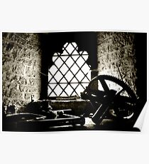 Clock Towers Bench Poster