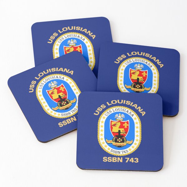 Item preview, USS Louisiana (SSBN-743) Crest for Dark Colors designed and sold by Nikki SpaceStuffPlus.