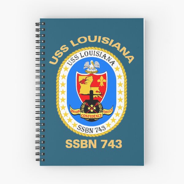 Item preview, USS Louisiana (SSBN-743) Crest for Dark Colors designed and sold by Nikki SpaceStuffPlus.