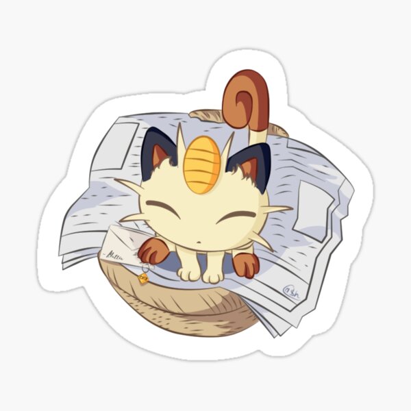 Abandoned Meowth Sticker