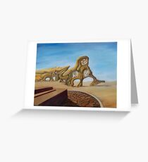 deserted superstructure Greeting Card