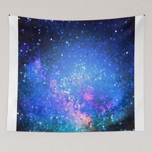 Item preview, Arte abstracto del pixel geométrico de Nightsky designed and sold by mandalahaze.