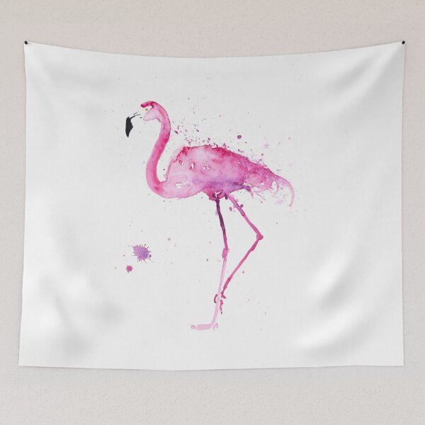 Item preview, Flamingo watercolour Painting by Syman Kaye designed and sold by Syman Kaye.
