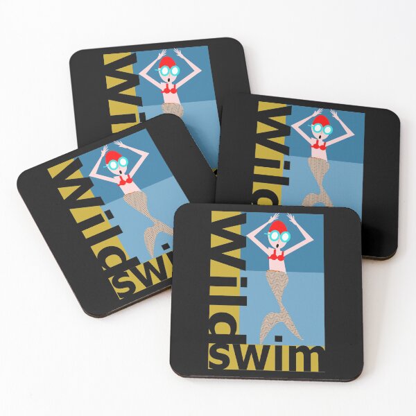 Item preview, Wild Swim, Watch out mermaids! designed and sold by krisevansart.