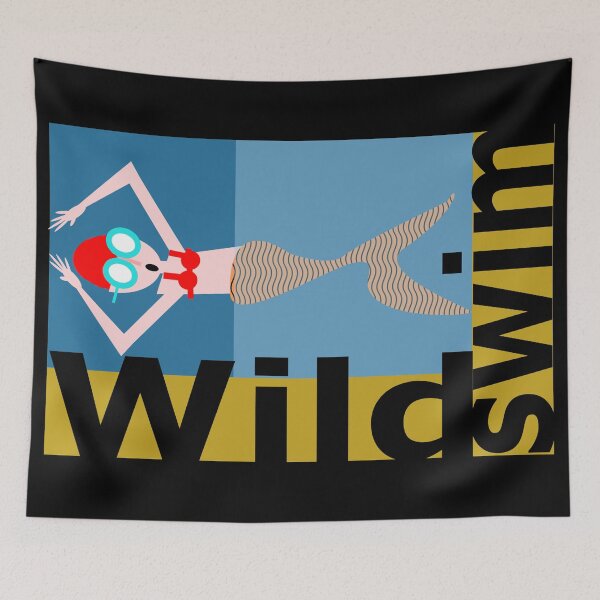 Item preview, Wild Swim, Watch out mermaids! designed and sold by krisevansart.