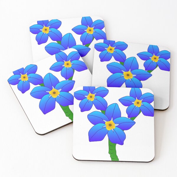 Item preview, Three Pretty Blue Flowers designed and sold by cindyfordyce.