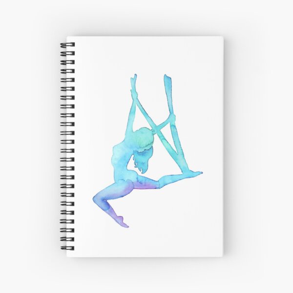 Aerial Girl - antigravity yoga Spiral Notebook