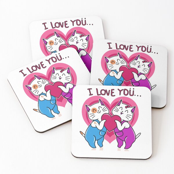 Item preview, I love you cats designed and sold by TagCreation.