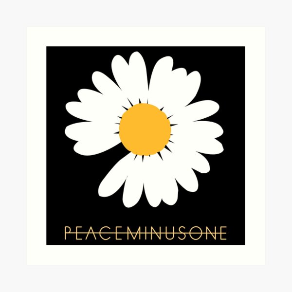 Kpop G Dragon Peaceminusone Daisy Art Print By Lysavn Redbubble