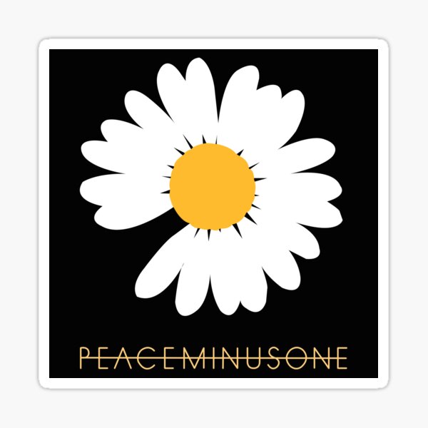 Kpop G Dragon Peaceminusone Daisy Sticker By Lysavn Redbubble