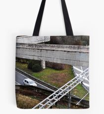 Rails, roads and walkways. Tote Bag