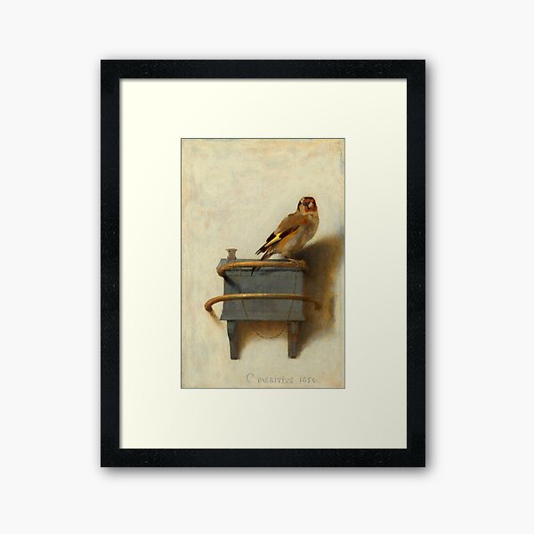 Aperçu de l'œuvre Carel Fabritius "Le Chardonneret" créée et vendue par Alexandra Dahl.