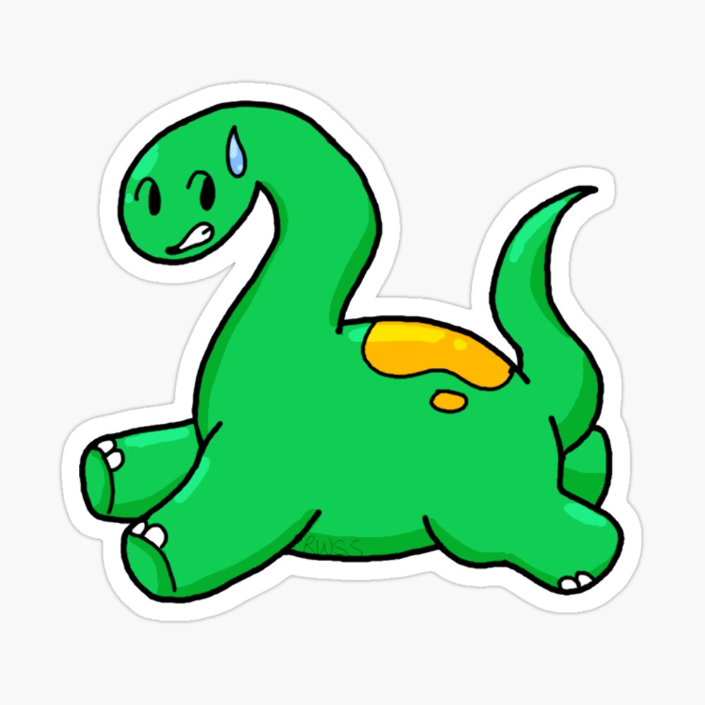 Chonky Rawr Dinosaur Sticker